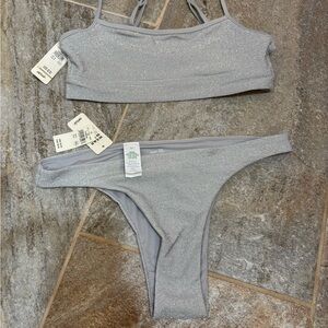 Aerie Silver Bikini Set